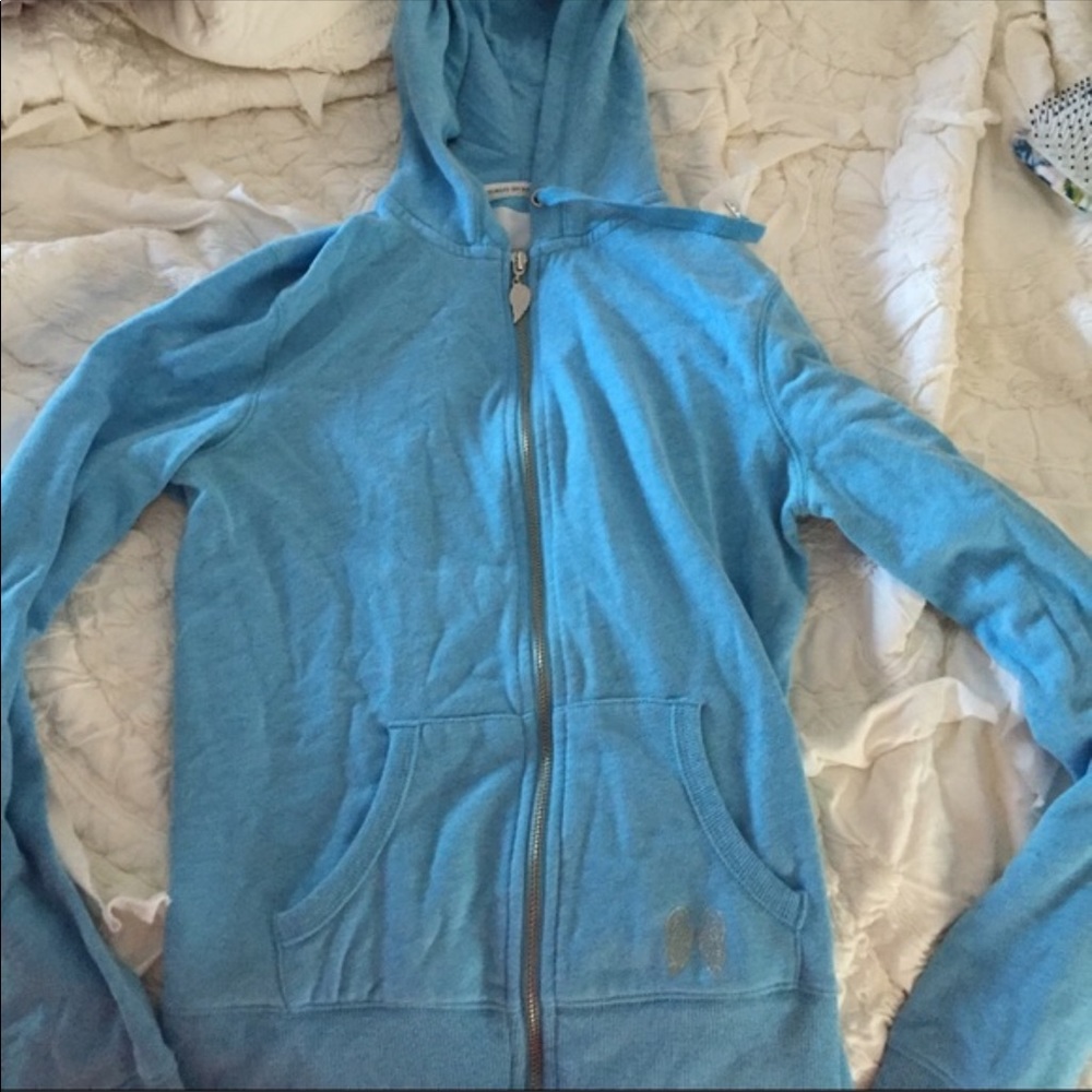 Victoria Secret sequin full zip hoodie VS